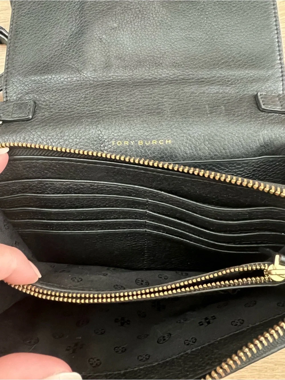 Tory Burch Black Leather Harper Crossbody Bag